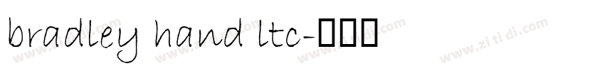 bradley hand ltc字体转换